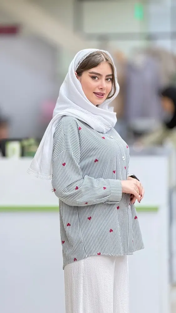شومیز قلبی ینزی